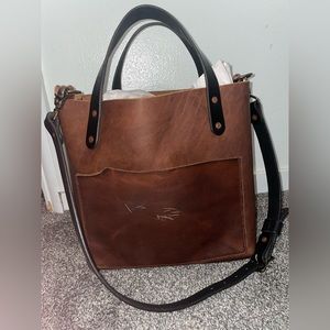 Genuine Leather Large Crossbody